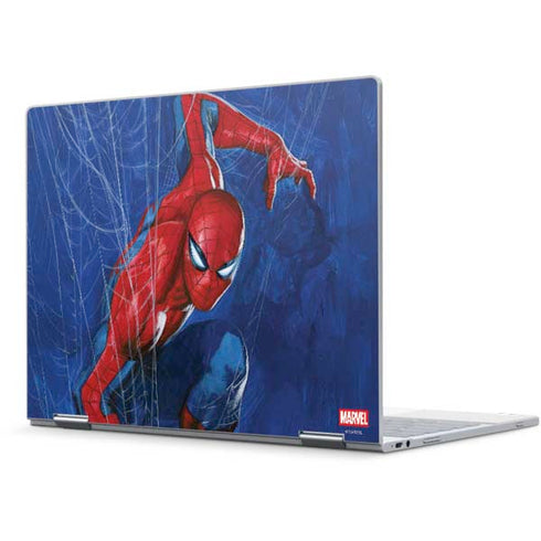 Marvel Spiderman World of Webs Pixelbook Skin